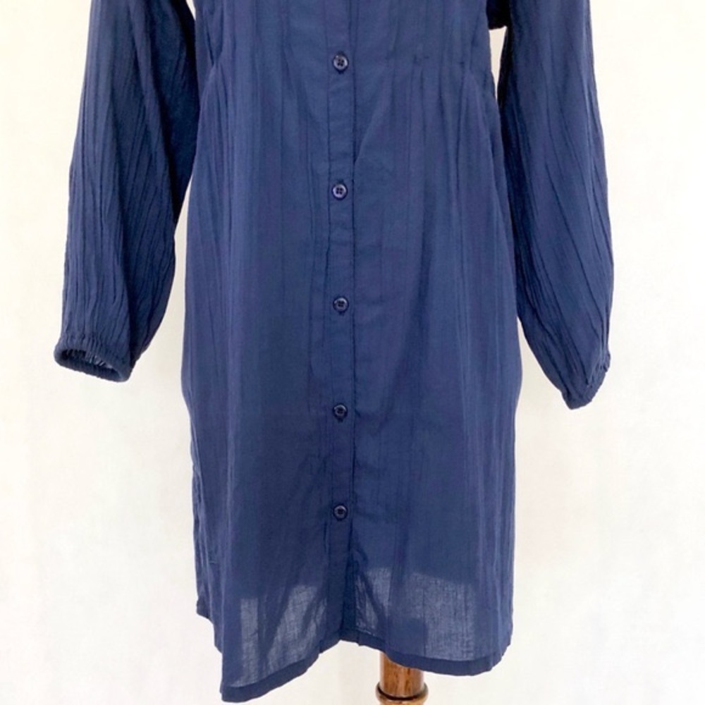 Lauren Ralph Lauren Pintuck Button Front Tunic - Picture 3 of 8